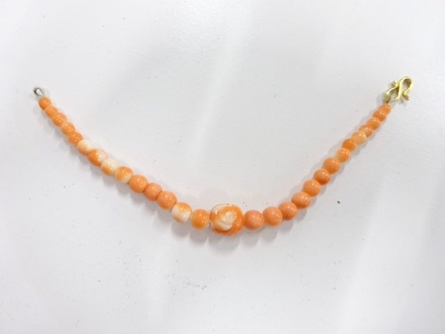 アンティーク　本珊瑚　羽織紐